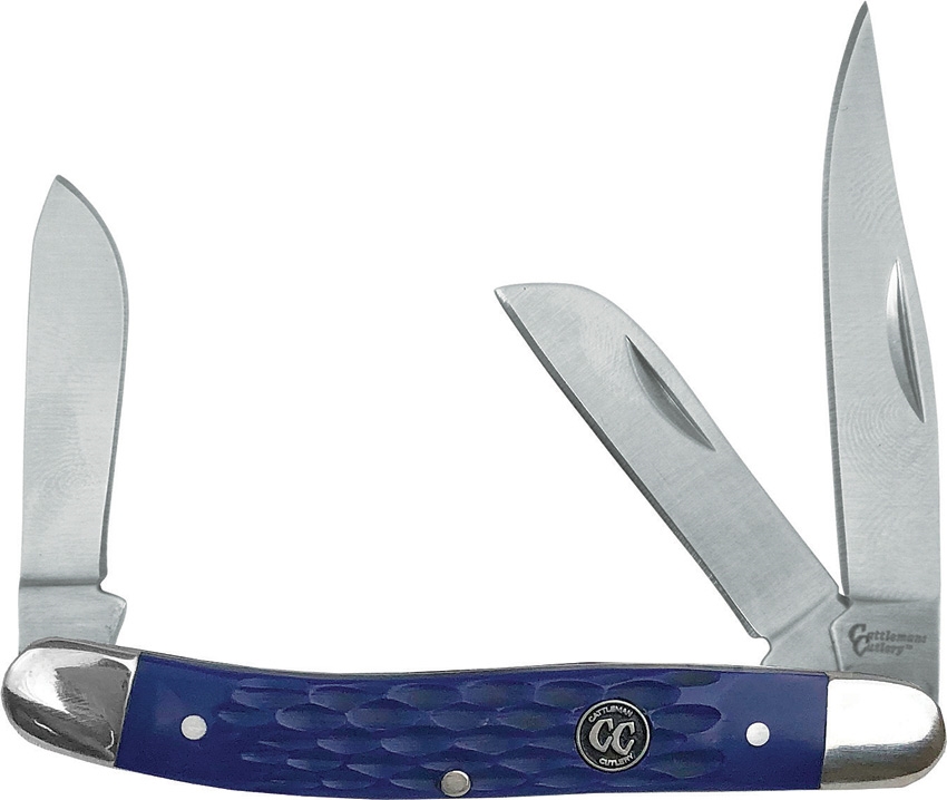 Cattleman's Cutlery CC0001JBL Signature Stockman Blue Knife