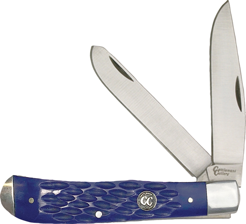 Cattleman's Cutlery CC0002JBL Signature Trapper Blue Knife