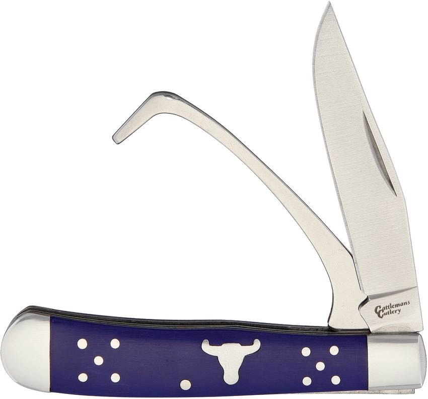 Cattleman's Cutlery CC0067BL Farriers Companion Blue Knife