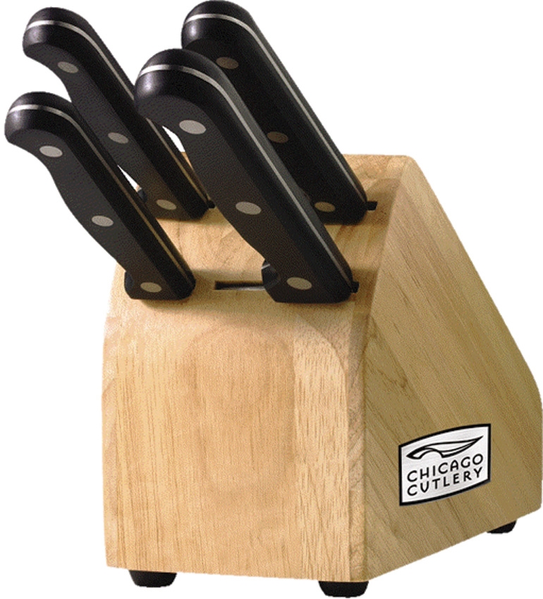 Chicago Cutlery C01111 Essentials 5 Piece Block Set Knives