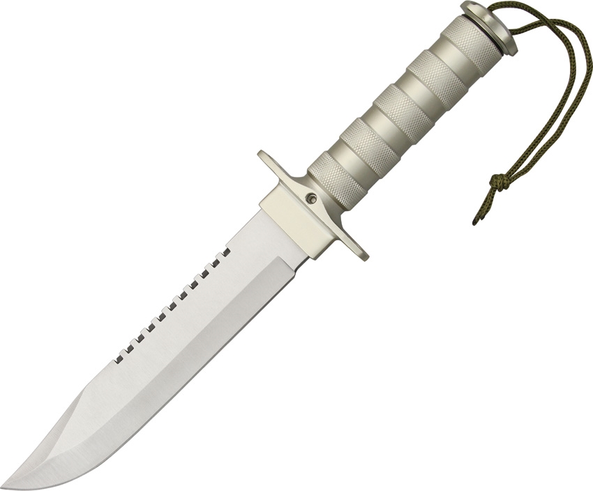China Made CN210895SL Survival Knife, Silver