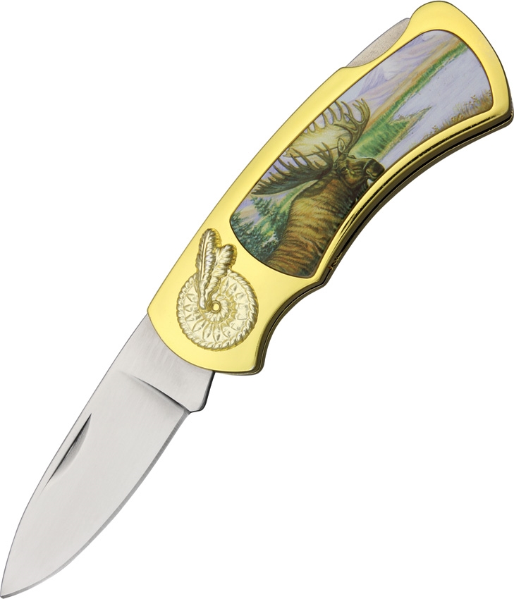 China Made CN210929MS Moose Lockback Knife