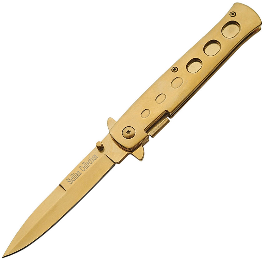 China Made CN300102SC Milano Knife, Gold
