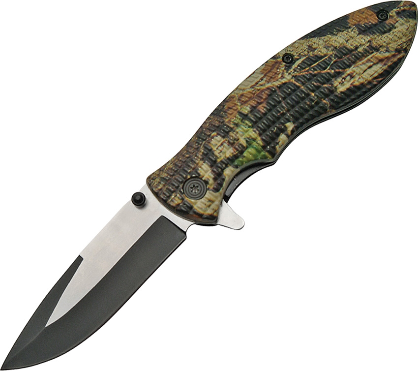 China Made CN300338CM Linerlock Knife, Camo