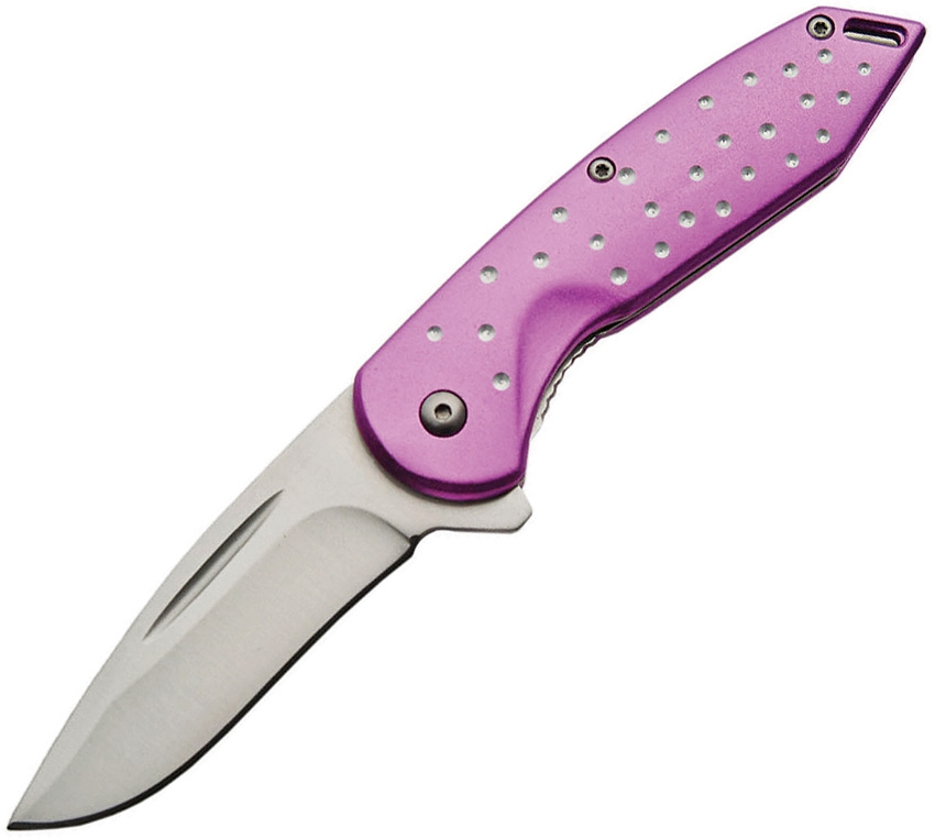 China Made CN300391PU Linerlock A/O Knife, Purple
