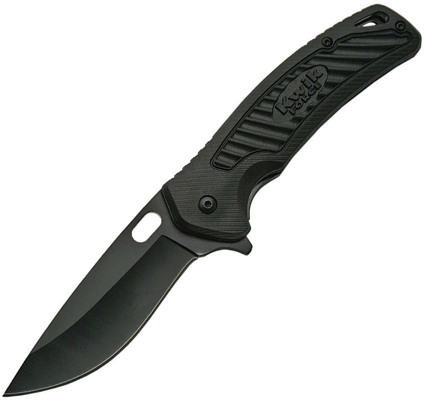 China Made CN300398BK Kwik Force Linerlock Knife, Black