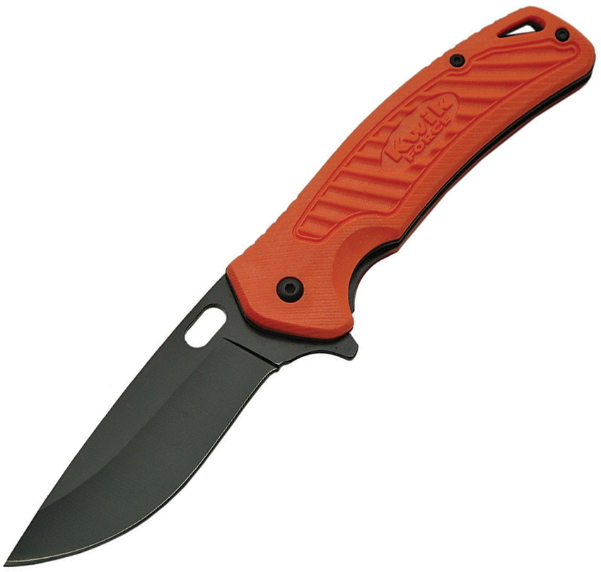 China Made CN300398OR Kwik Force Linerlock Knife, Orange