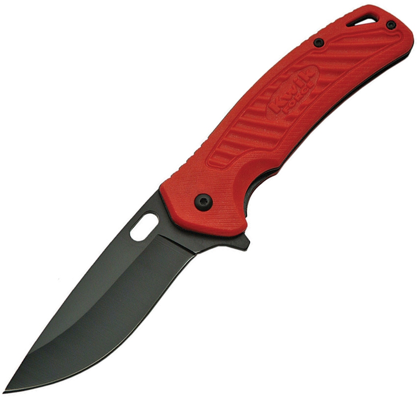 China Made CN300398RD Kwik Force Linerlock Knife, Red