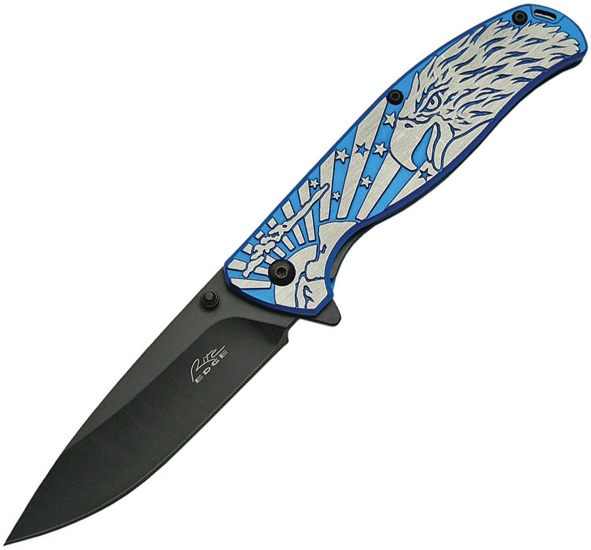 China Made CN300420BL Eagle Pride A/O Knife, Blue