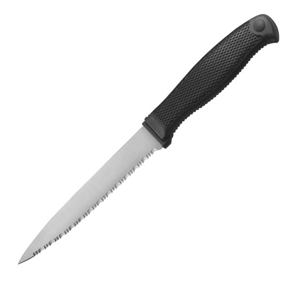 Cold Steel 59KSZ Steak Knife, Black Kraton Handle