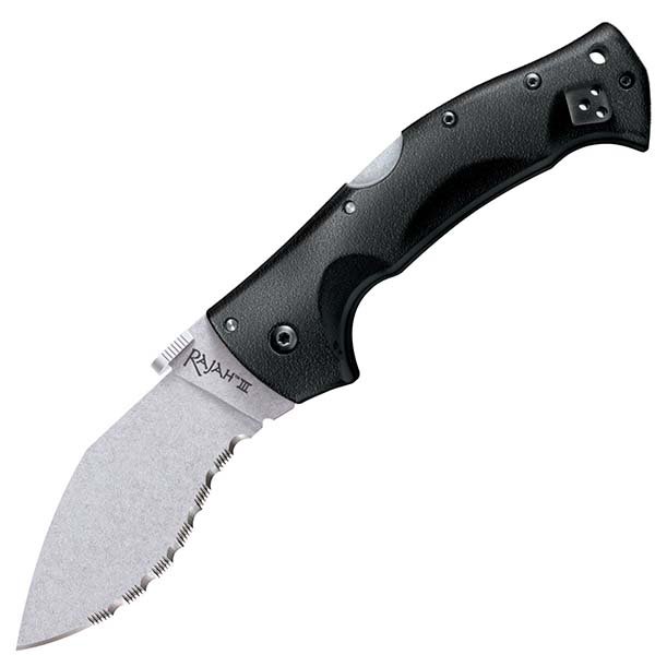 Cold Steel 62KGCMS Rajah III, Black Griv-Ex Handle