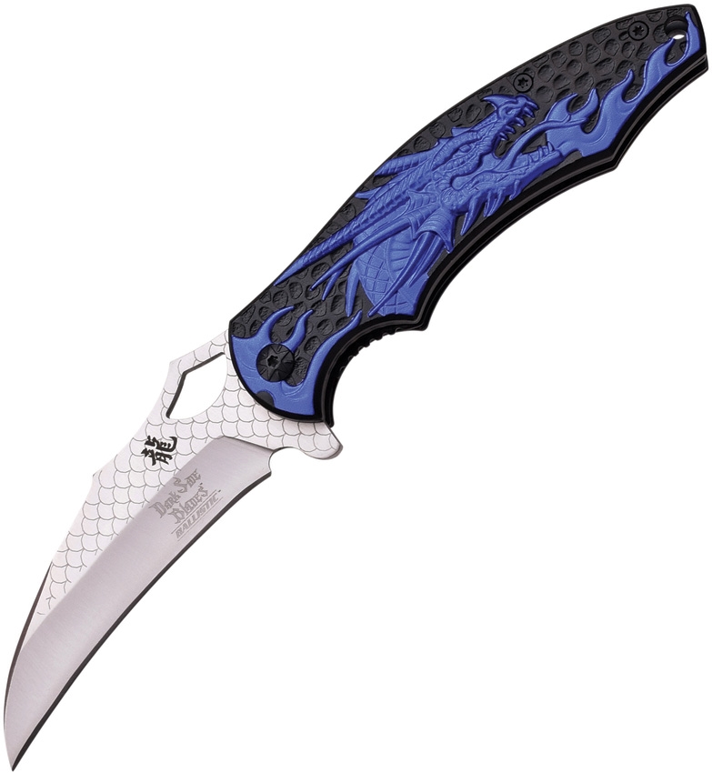 Dark Side DSA007BL Dragon Linerlock A/O Knife, Blue