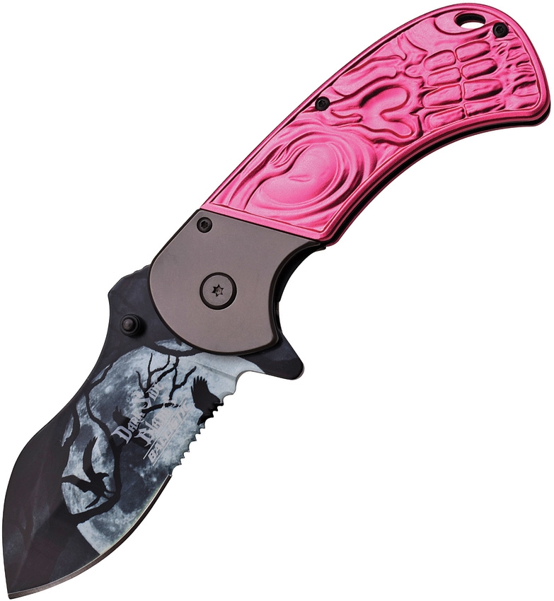 Dark Side DSA009PK Full Moon Linerlock A/O Knife, Pink