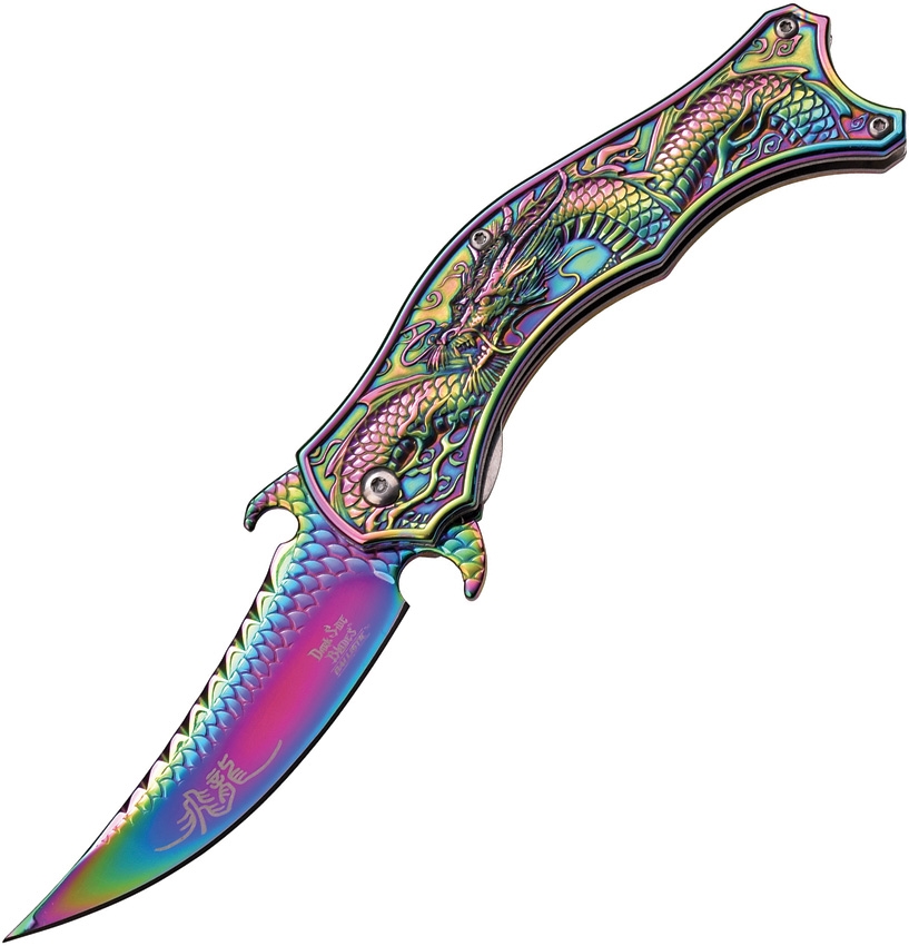 Dark Side DSA019RB Dragon Linerlock A/O Spectrum Knife