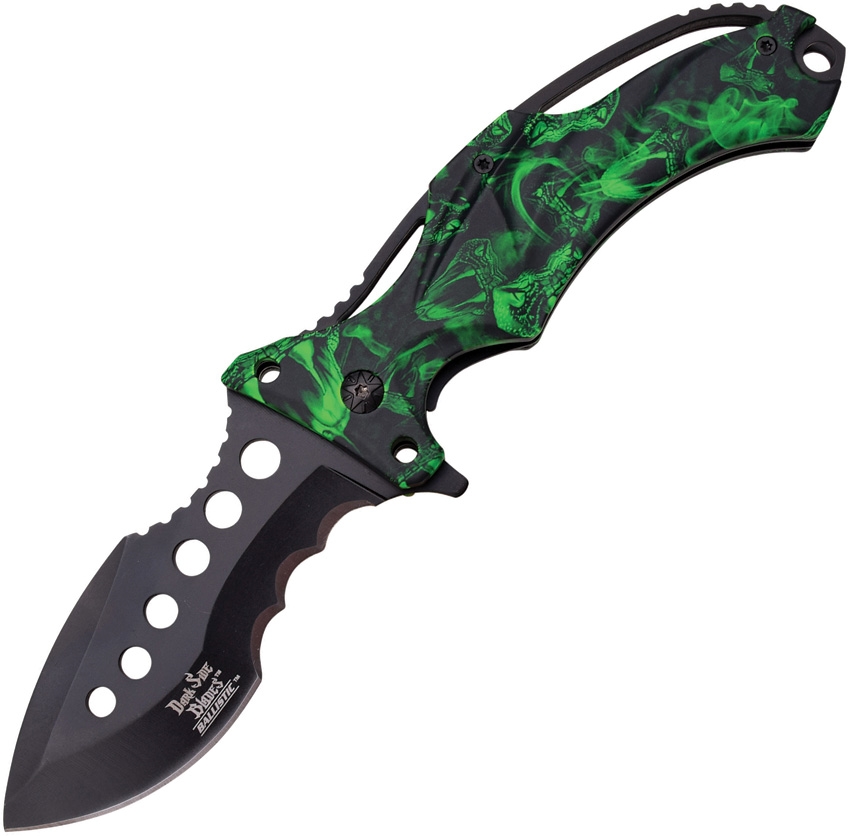 Dark Side DSA020GNC Snake Linerlock A/O Knife, Green