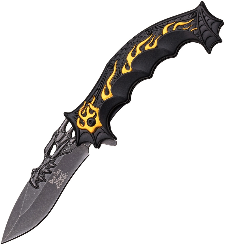Dark Side DSA025GD Dragon Linerlock A/O Knife, Gold
