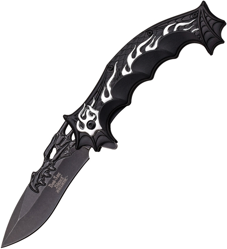 Dark Side DSA025SL Dragon Linerlock A/O Knife, Silver