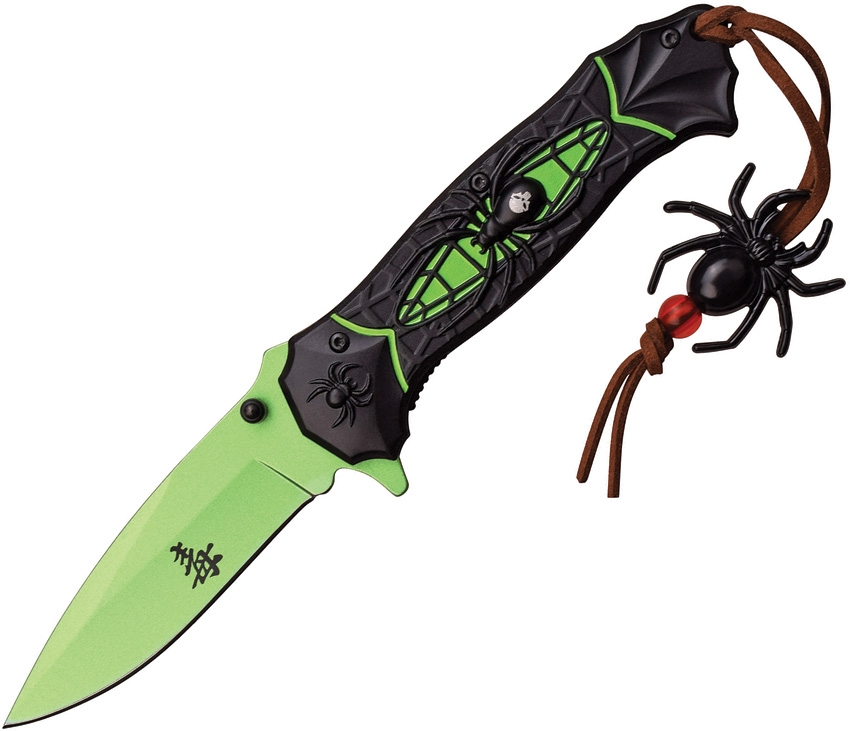 Dark Side DSA036GN Spider Linerlock A/O Knife, Green