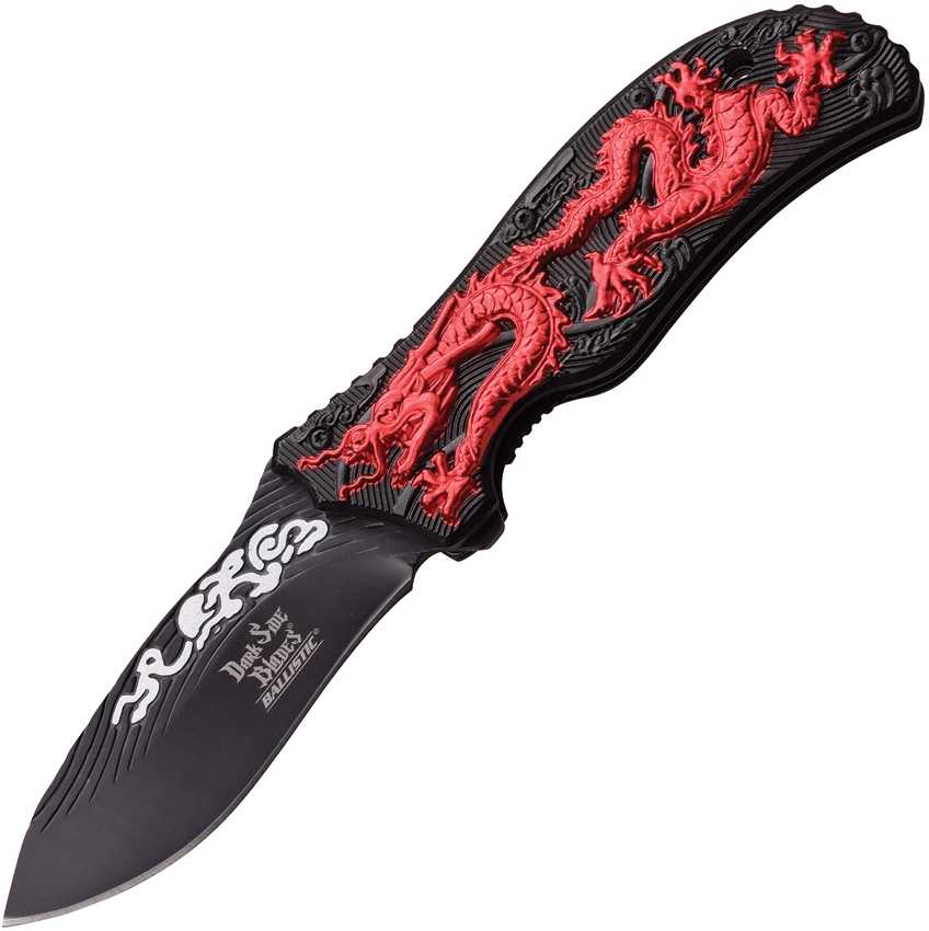 Dark Side DSA042RD Dragon Linerlock A/O Knife, Red