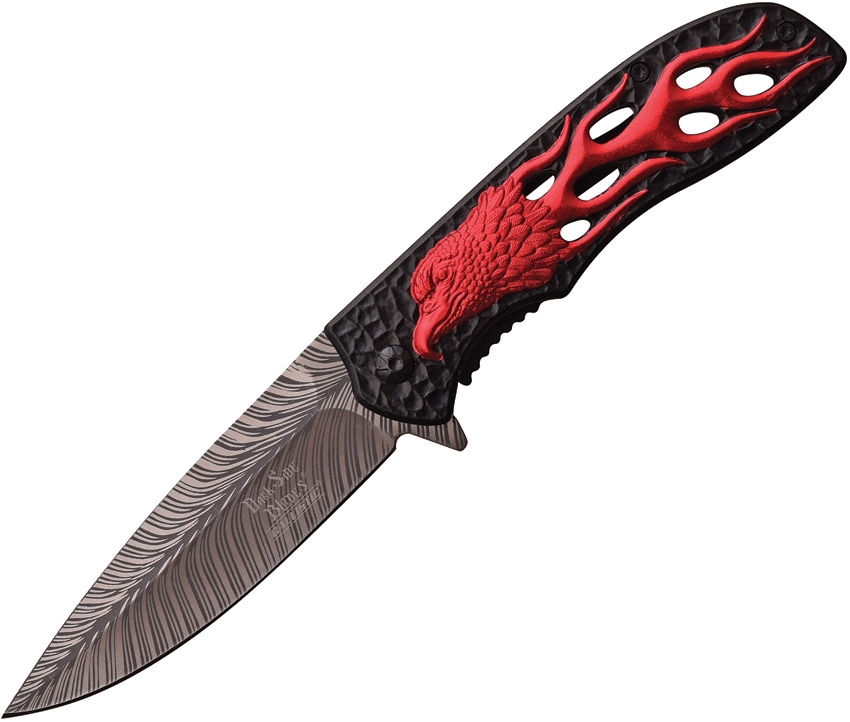 Dark Side DSA043RD Eagle Linerlock A/O Knife, Red