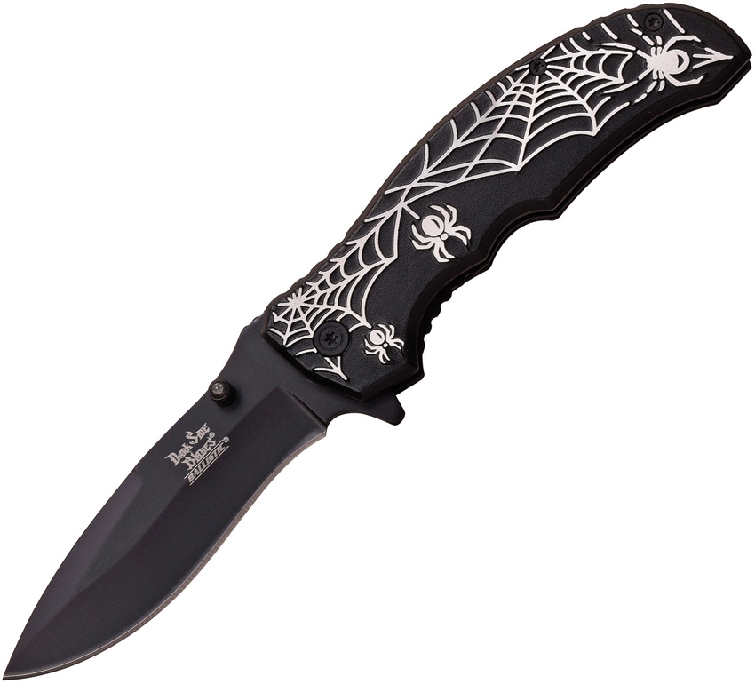 Dark Side DSA047BK Spider Linerlock A/O Knife, Black