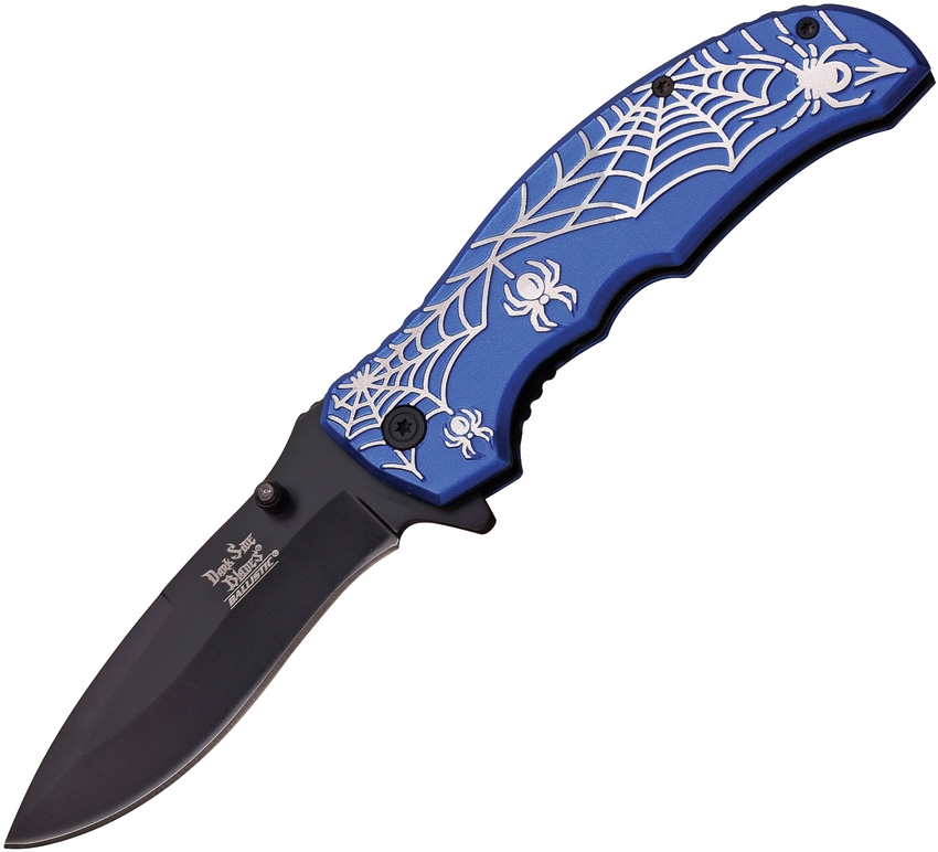 Dark Side DSA047BL Spider Linerlock A/O Knife, Blue