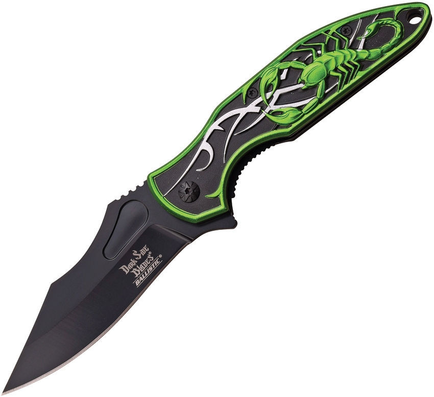 Dark Side DSA048BG Scorpion Linerlock A/O Knife, Green