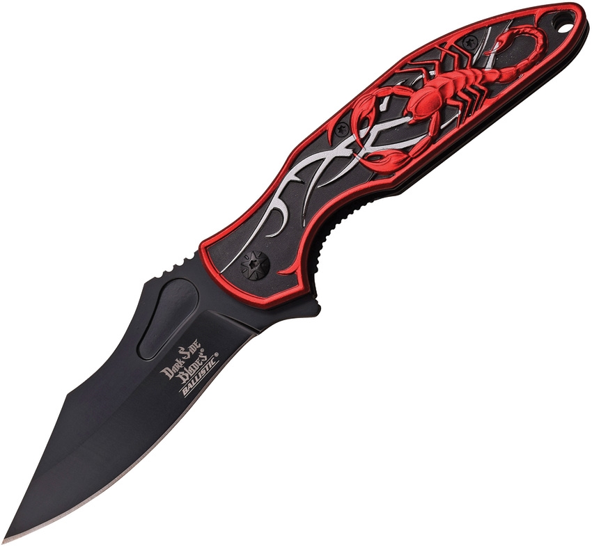 Dark Side DSA048BR Scorpion Linerlock A/O Knife, Red