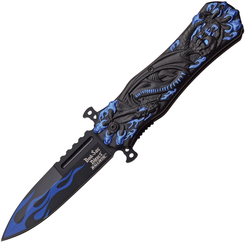 Dark Side DSA049BL Dragon Linerlock A/O Knife, Blue