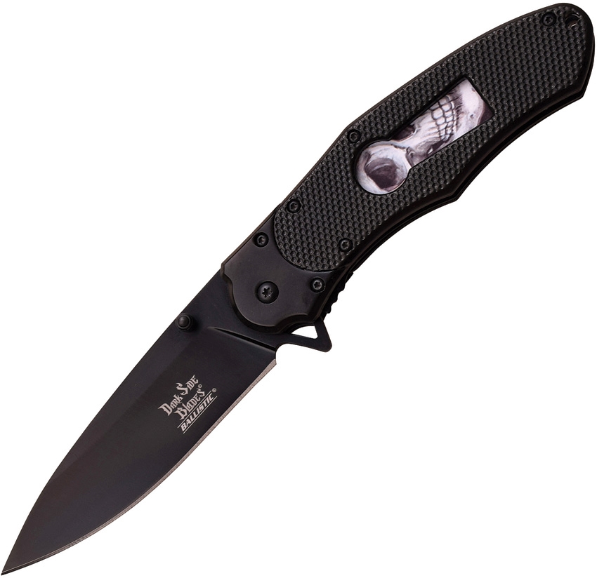 Dark Side DSA050BS Keyhole Linerlock A/O Knife, Black