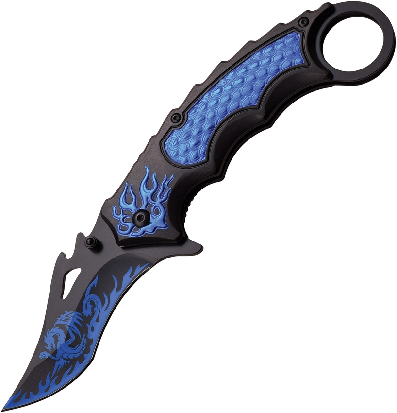 Dark Side DSA051BL Linerlock A/O Knife, Blue