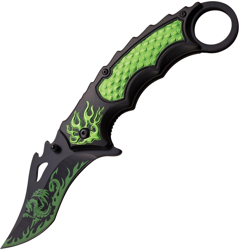 Dark Side DSA051GN Linerlock A/O Knife, Green