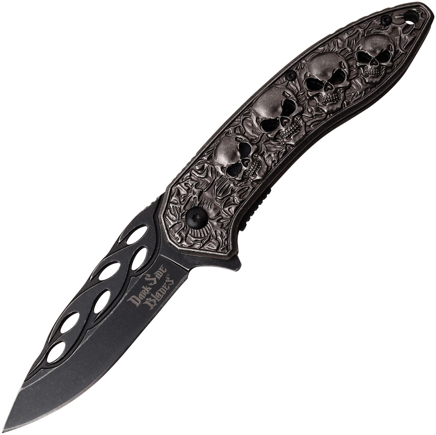 Dark Side DSA055SW Skull Linerlock Knife