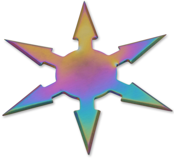 "Desert Death" Throwing Stars - Diestar - Rainbow FB-0020-RB