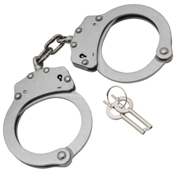 Double Lock Stainless Steel Handcuffs- Silvers