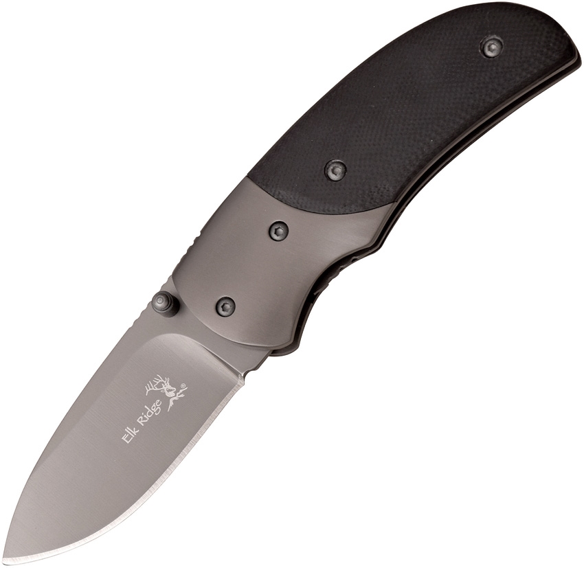 Elk Ridge ER170 Linerlock G-10 Knife, Black
