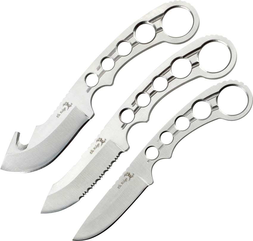 Elk Ridge ER521S Three Piece Hunters Set Knives