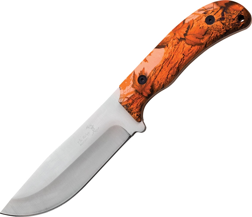 Elk Ridge ER543OC Fixed Blade Knife, Orange Camo