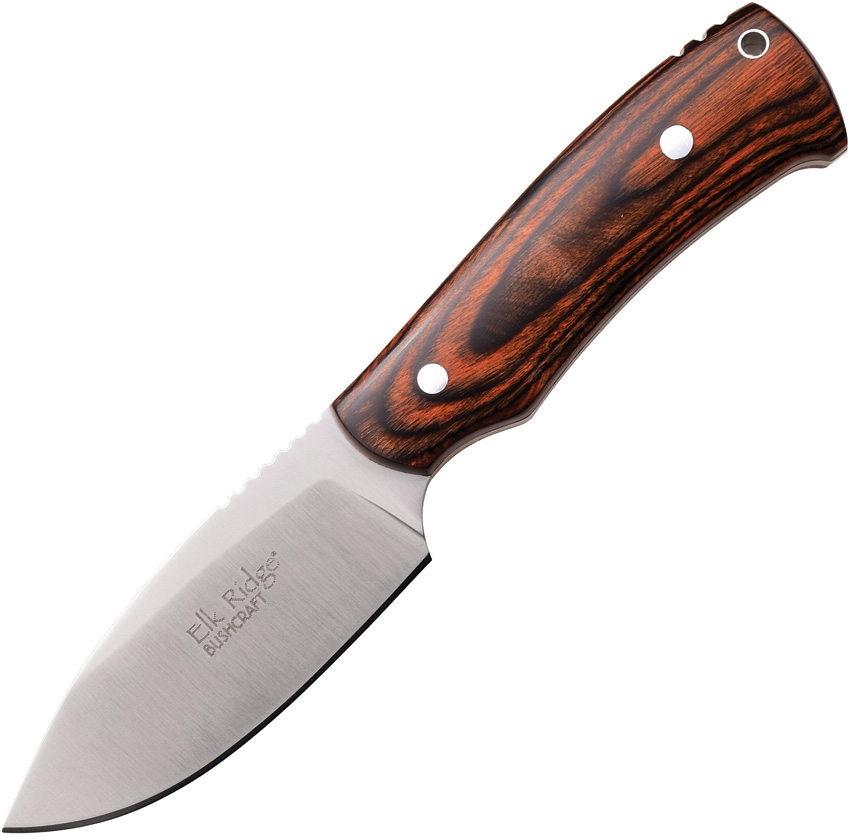Elk Ridge ER551DW Fixed Blade Knife, Dark Brown