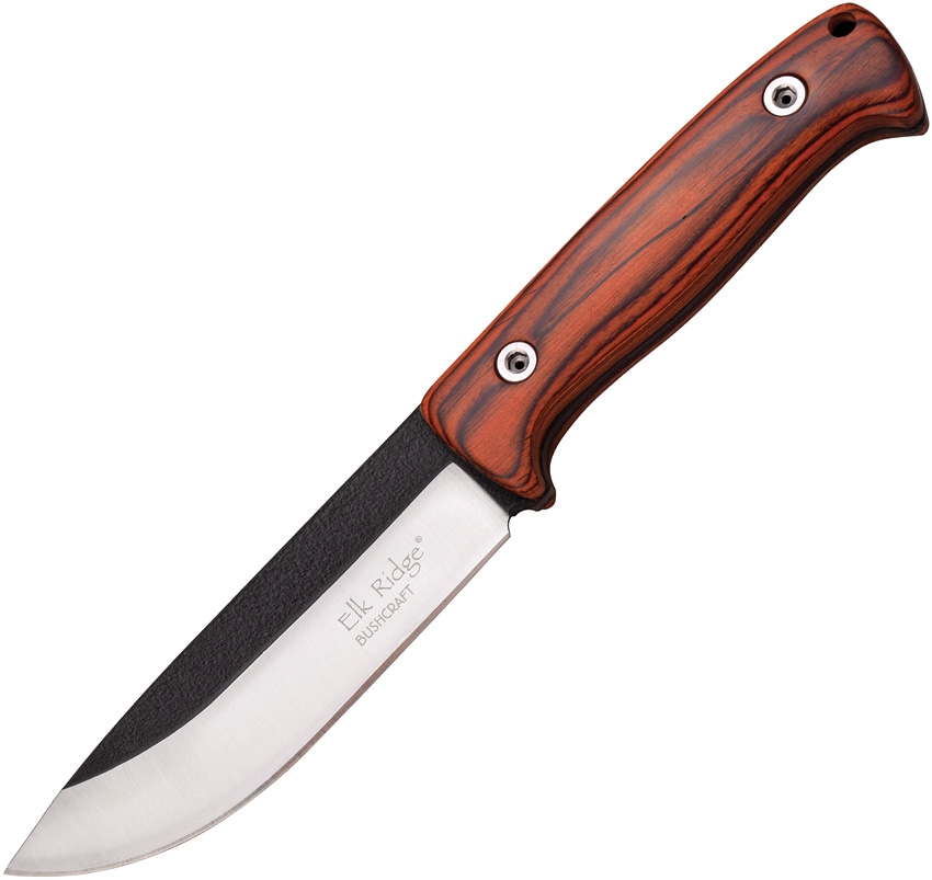 Elk Ridge ER555PW Fixed Blade Knife, Brown