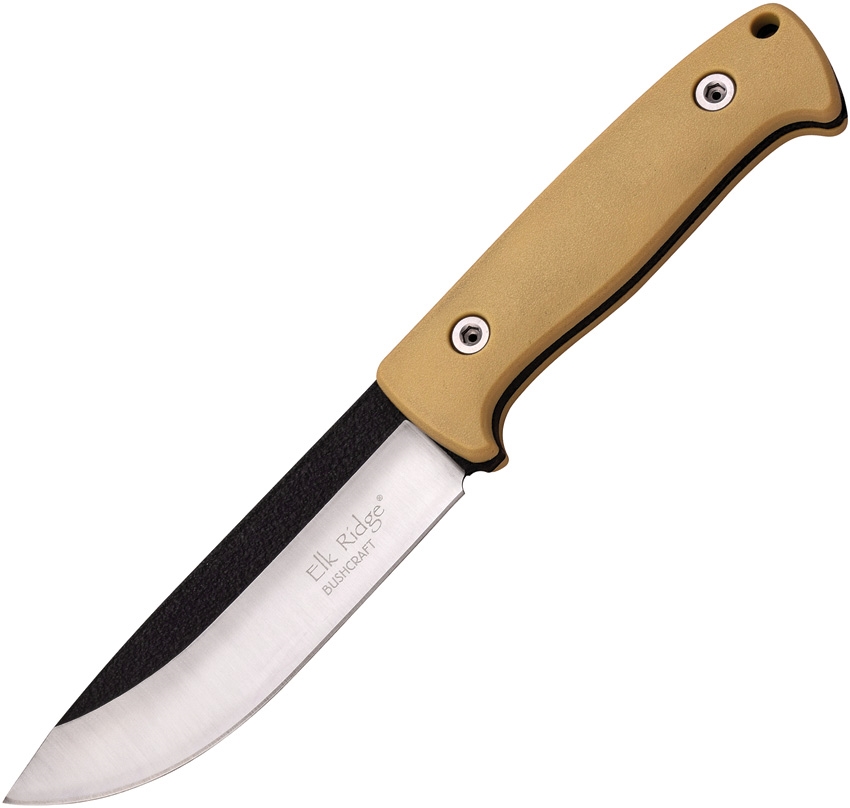 Elk Ridge ER555TN Fixed Blade Knife, Tan