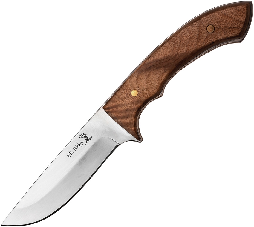 Elk Ridge ER556 Fixed Blade Knife, Burl Wood