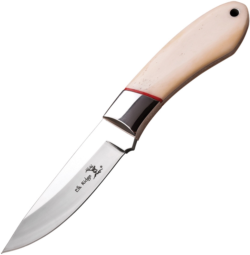 Elk Ridge ER561BN Fixed Blade Knife, White Bone