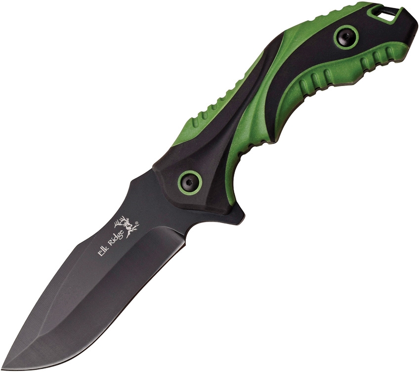 Elk Ridge ER564GN Fixed Blade Knife, Green