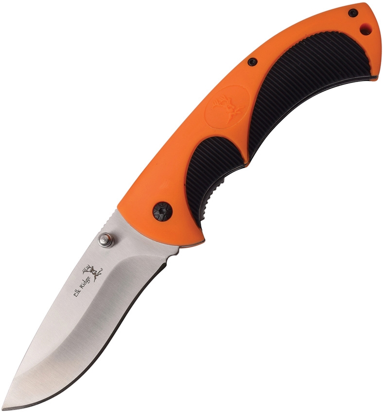 Elk Ridge ER935D Linerlock Knife, Orange, Black