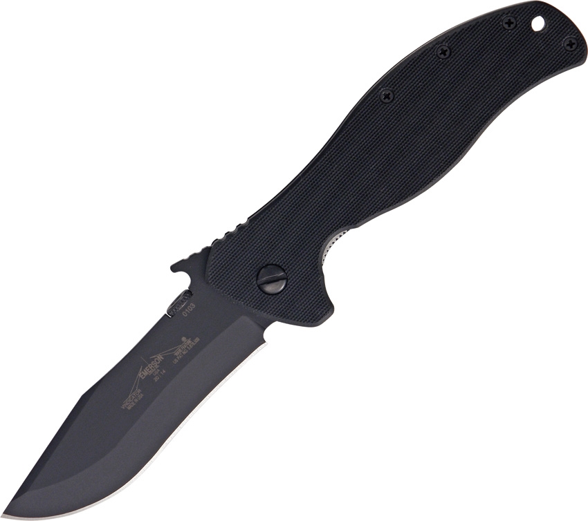 Emerson EK3202 Vindicator Black Plain Knife