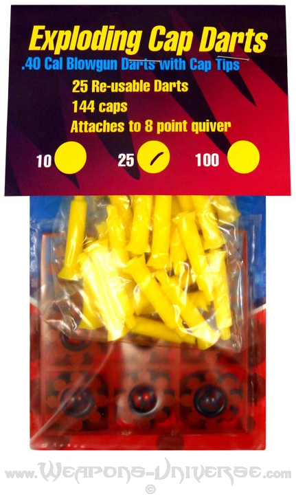 Exploding Cap Darts, .40 Caliber