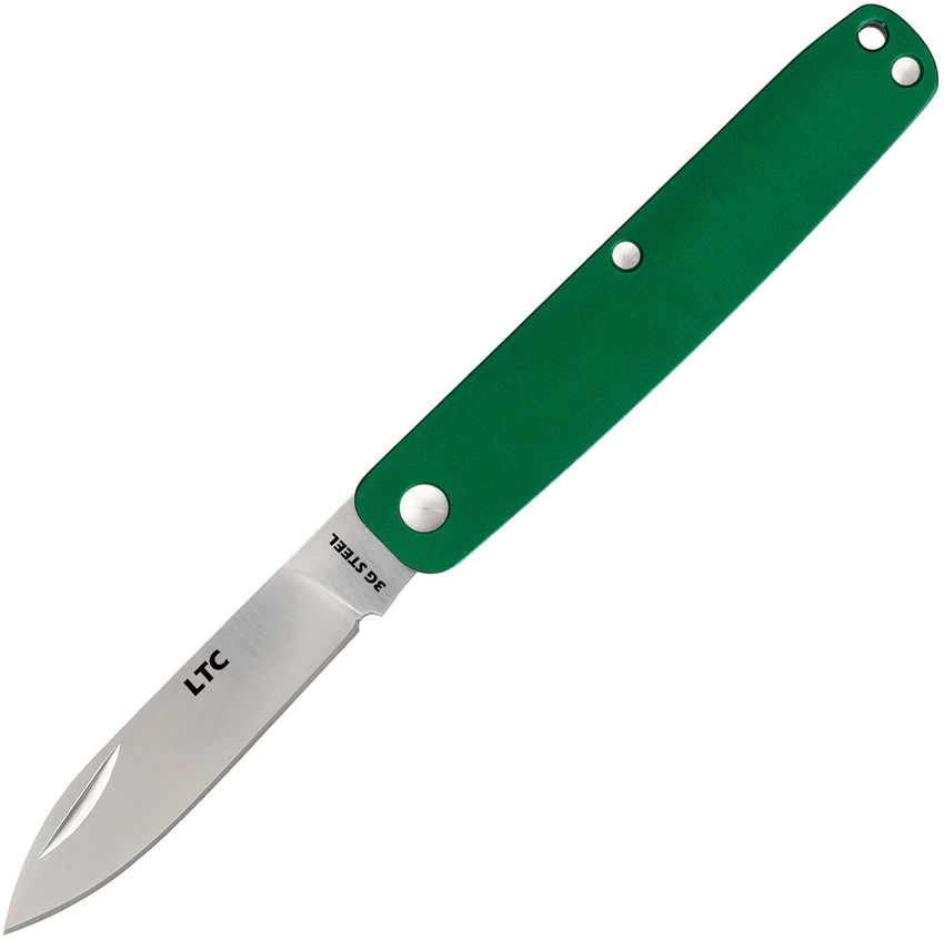 Fallkniven FNLTCGR Legal To Carry Folder Knife, Green