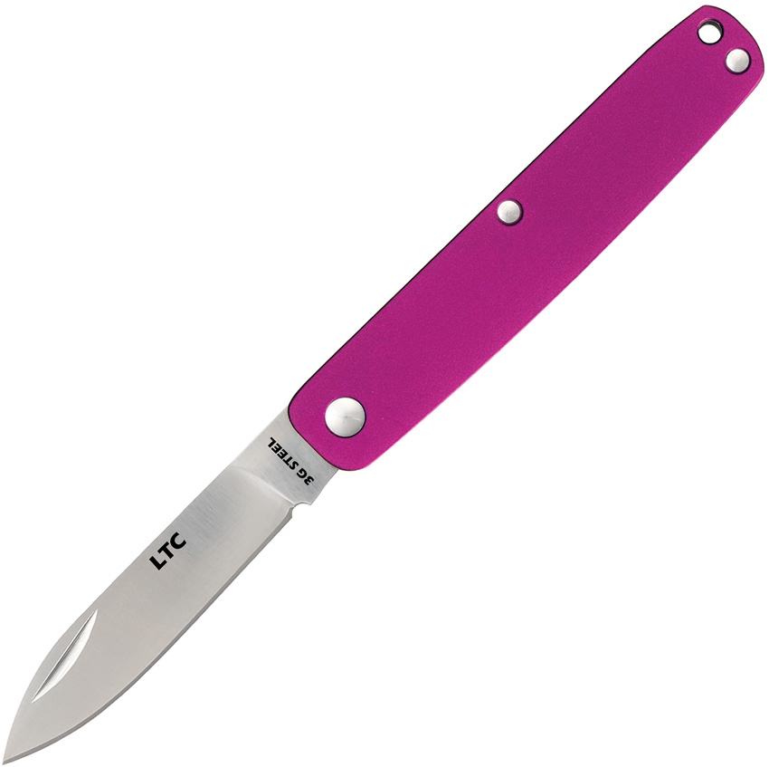 Fallkniven FNLTCPU Legal To Carry Folder Knife, Purple