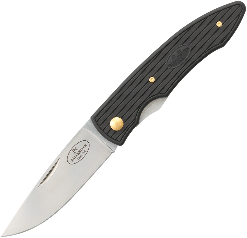 Fallkniven FNPCAU PC Linerlock Knife, Black, Gold